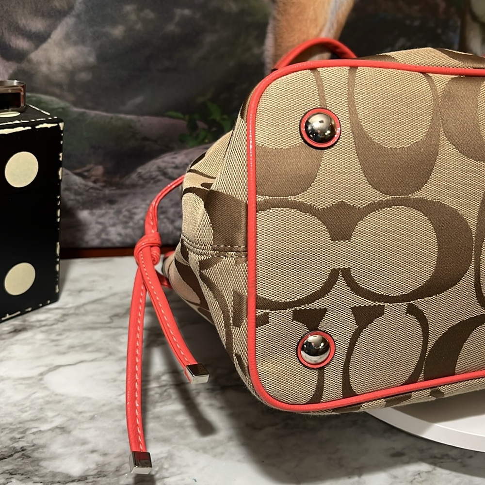 Coach Signature Stripe Carryall - Picture 11 of 16